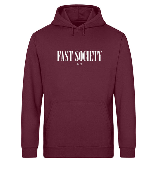 Fast Society Hoodie in weinrot
